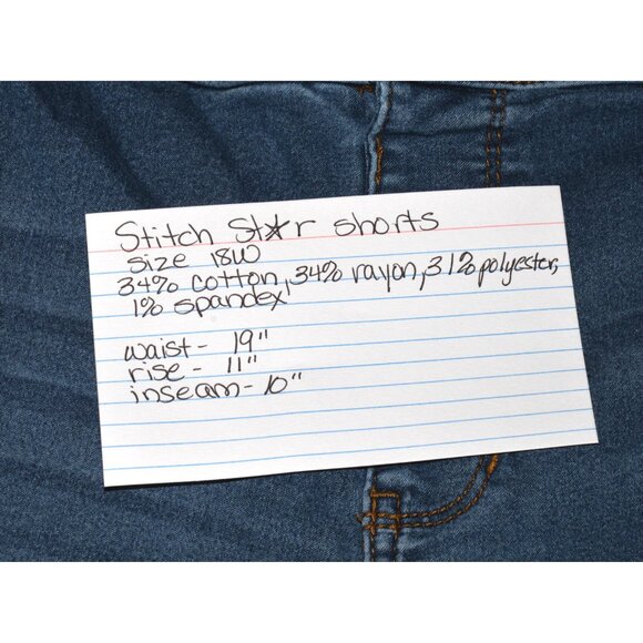 Stitch Star Denim Shorts size 18W - Picture 5 of 5